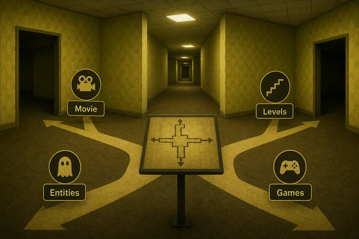 c est quoi Backrooms visual guide map